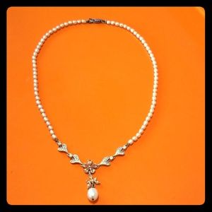 Pearl and Morganite necklace